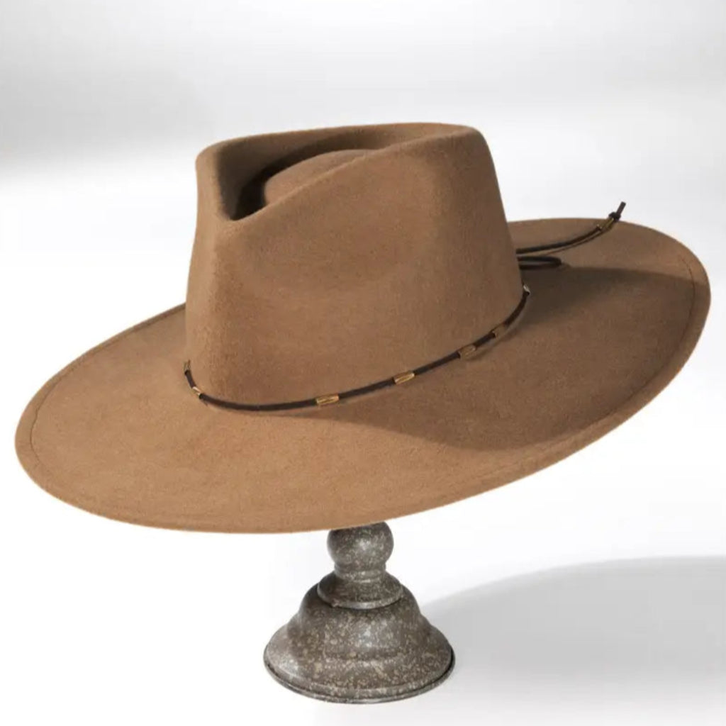 100% Wool Delicate Trim Panama Hat