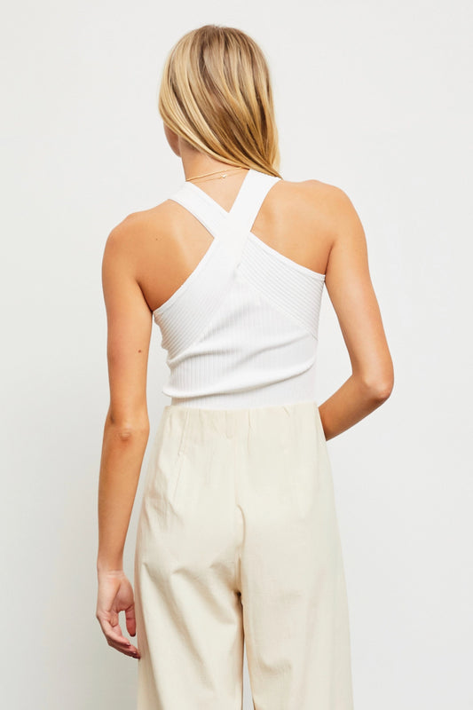 Criss Cross Sweater Top