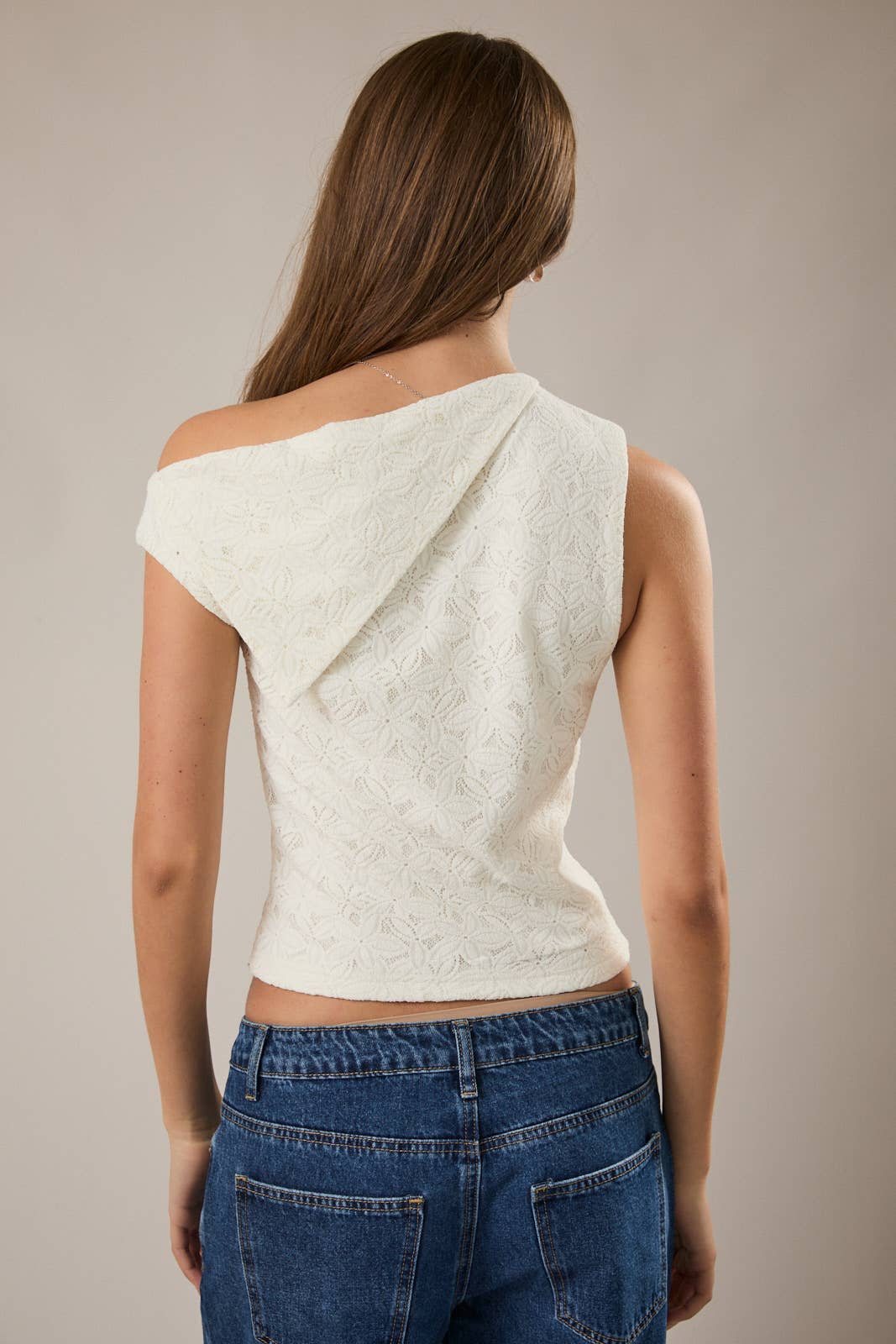 SCARF NECK LACE TOP