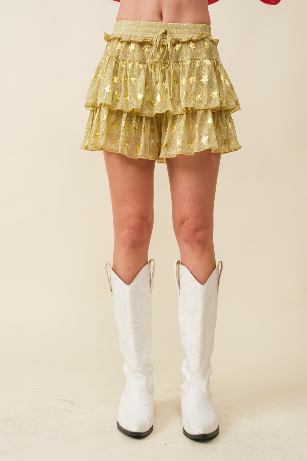 Seeing Stars Ruffle Star Foil Skirt