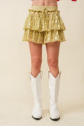 Seeing Stars Ruffle Star Foil Skirt