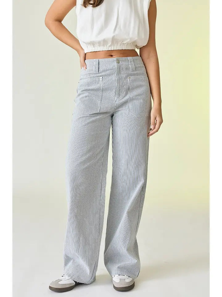 Kylie Pinstripe Pants