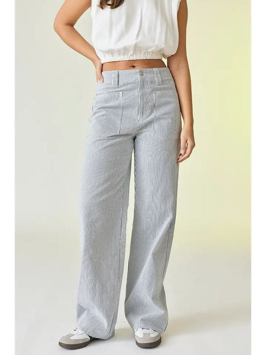 Kylie Pinstripe Pants