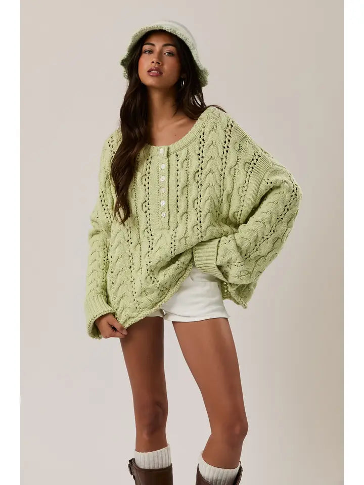 Take Me There Henley Sweater