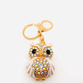 Rhinestone Owl Keychain