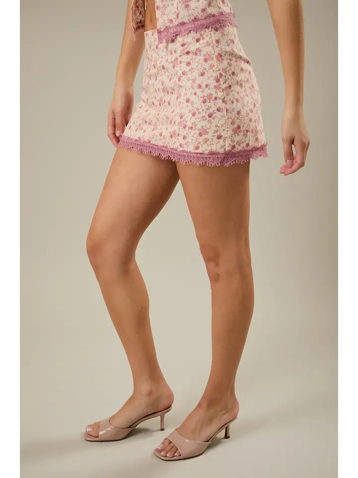 Mid Rise Mini Skirt