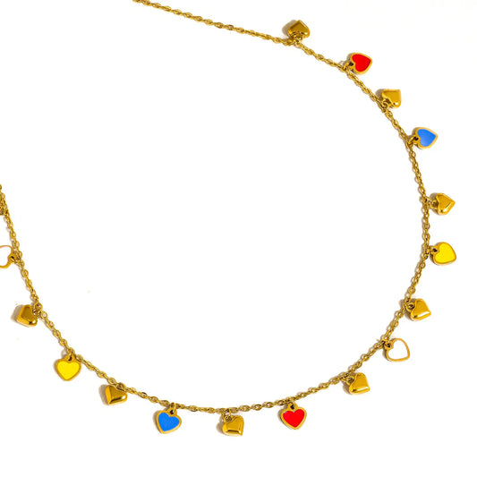 Basile 18K Gold Petite Heart Necklace