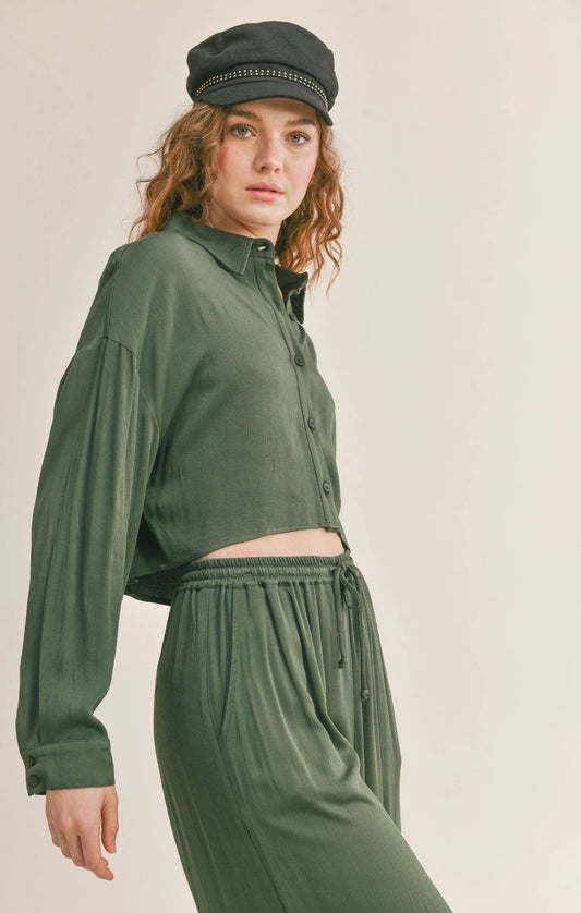 Sadie & Sage Rory Crop Shirt