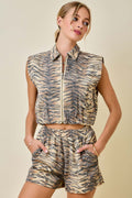 Wild Card Crop Vest Top