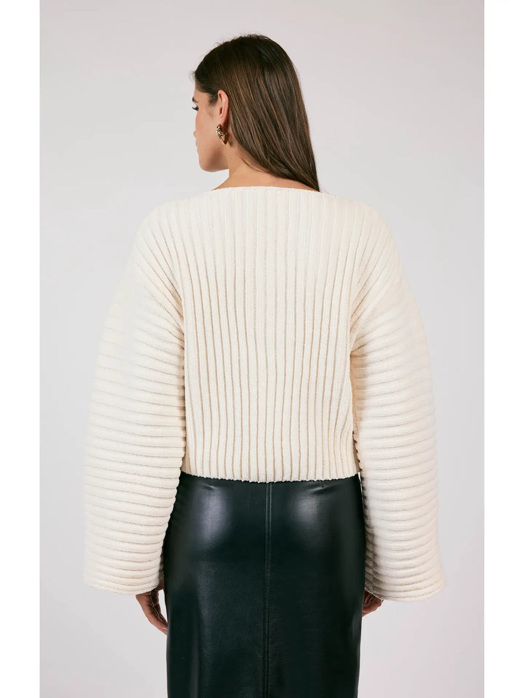 Sage the Label Boat Neck Ribbed Sweater