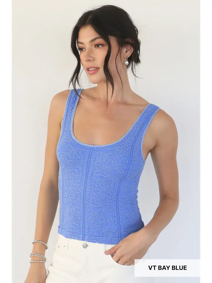 NikiBiki Vintage Reversible Textured Top
