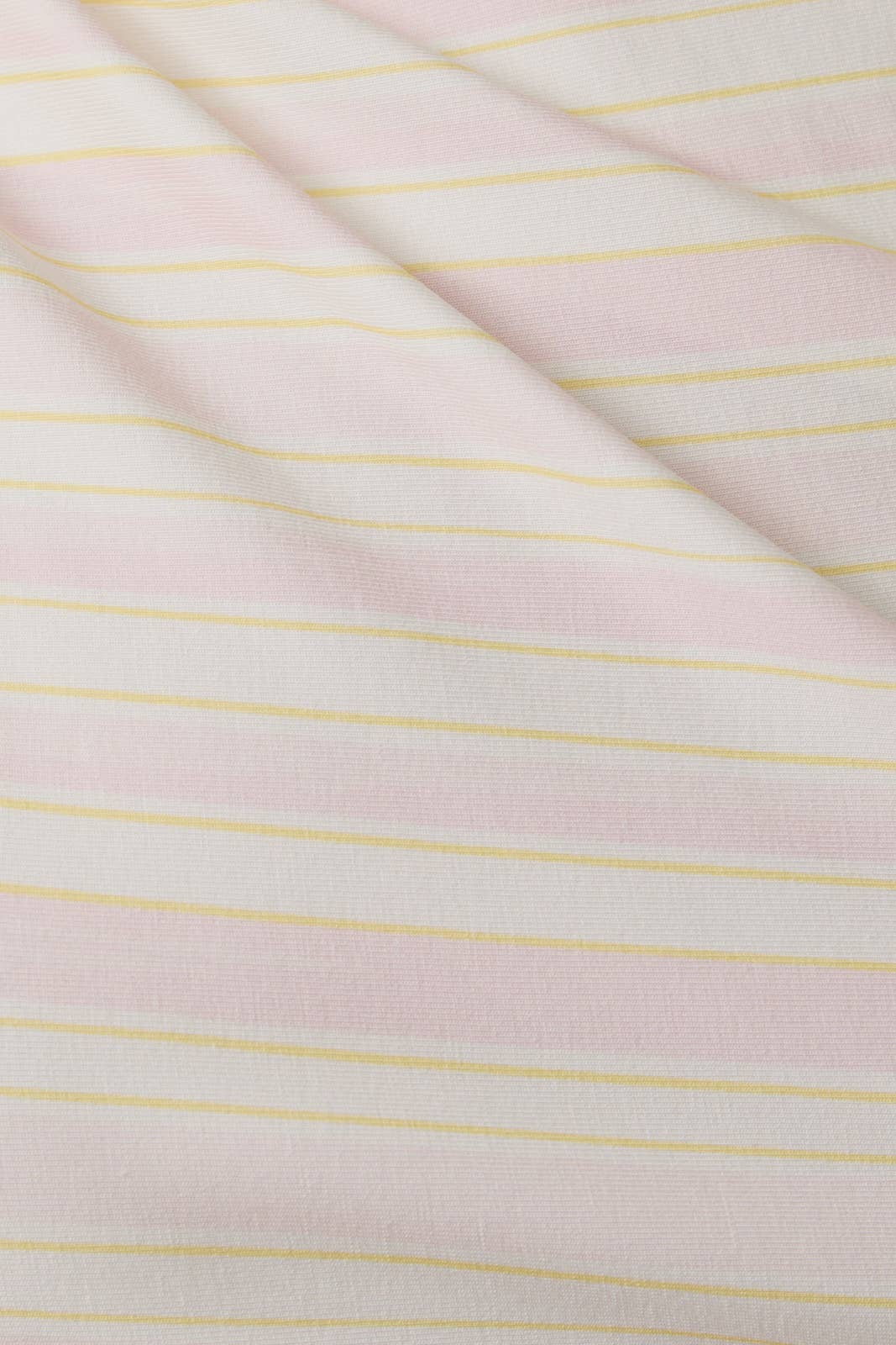 ONE SIDE OFF SHOULDER STRIPE PRINTED KNIT TOP