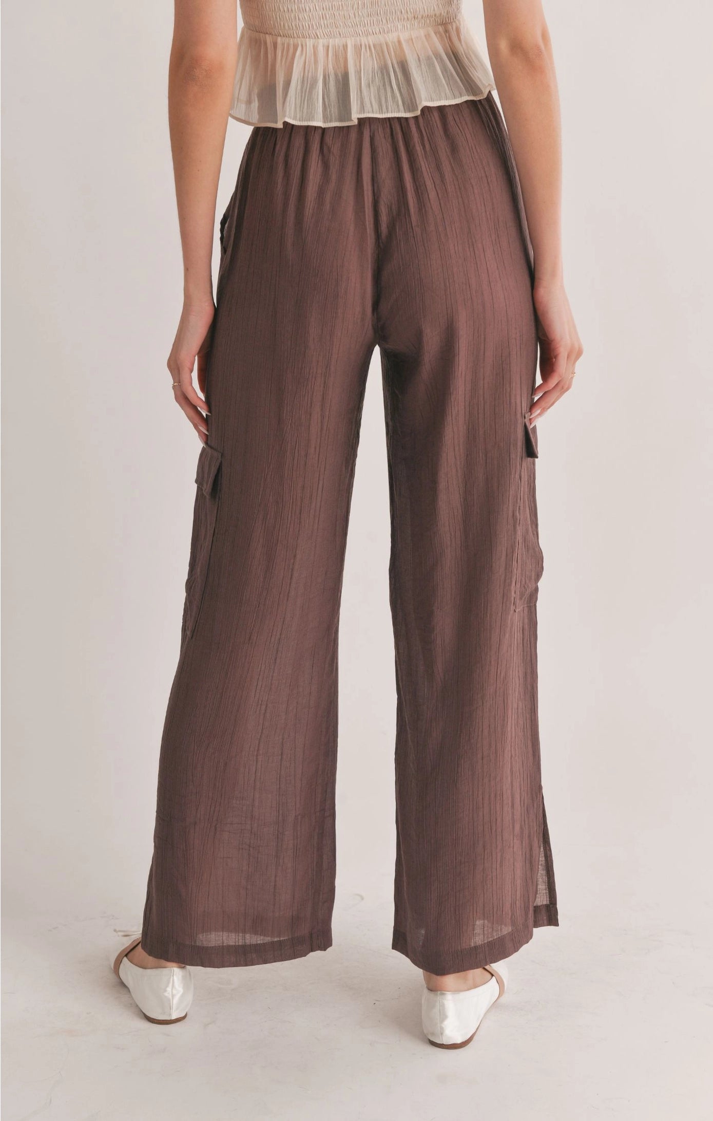 Sage the Label Light a Fire Side Slit Cargo Pant