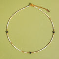 18K Gold Handmade Bohemian Beaded Stack Necklace Nyx