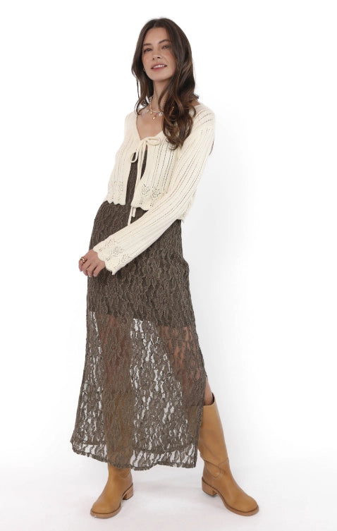 Chamomile Front Tie Cardigan