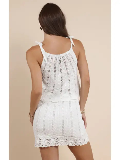 Sadie & Sage Ariela Rose Crochet Tank