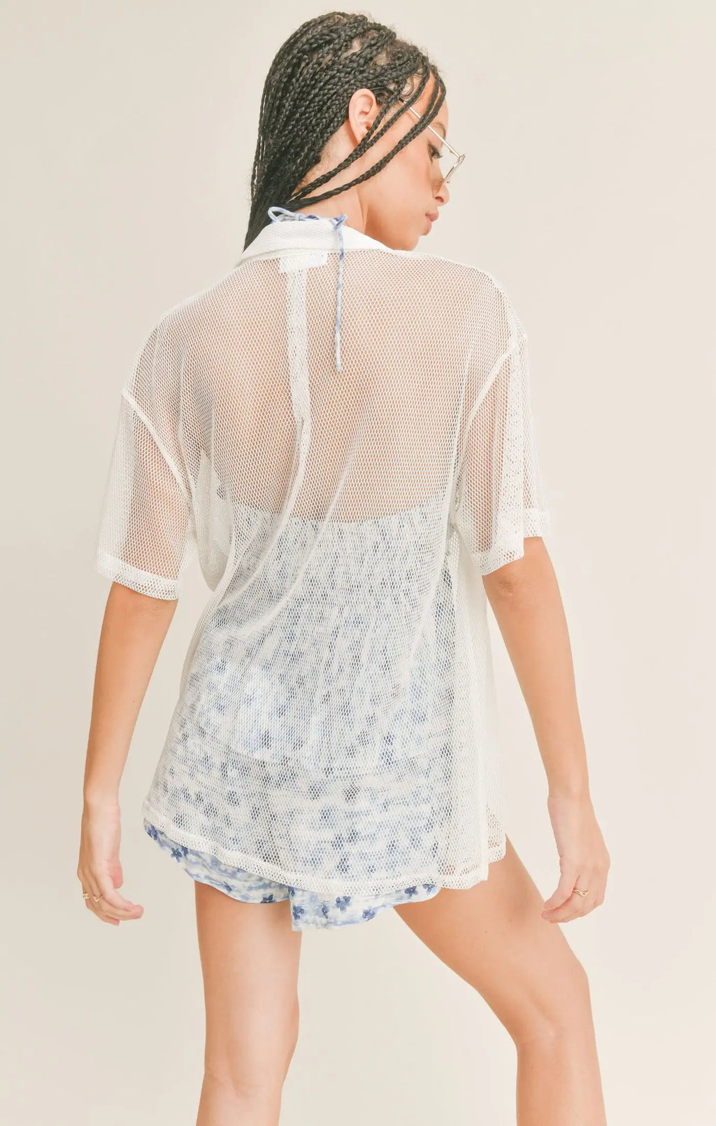 Sage the Label Venus Short Sleeve Mesh Shirt