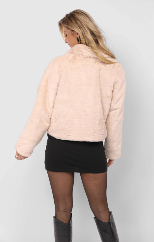 Sadie and Sage Libby Faux Fur Zip Up Jacket