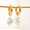 Oceana Gold Statement Large Pearl Earring