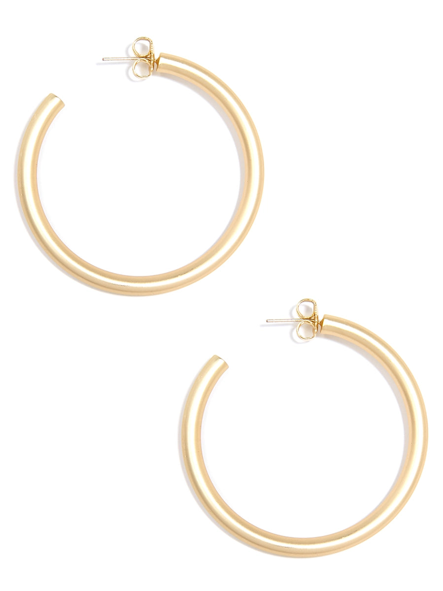 Zenzii Matte Finish Large Hoop Earring