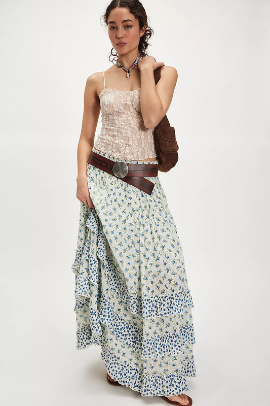 Free People Brynn Printed Maxi Skirt