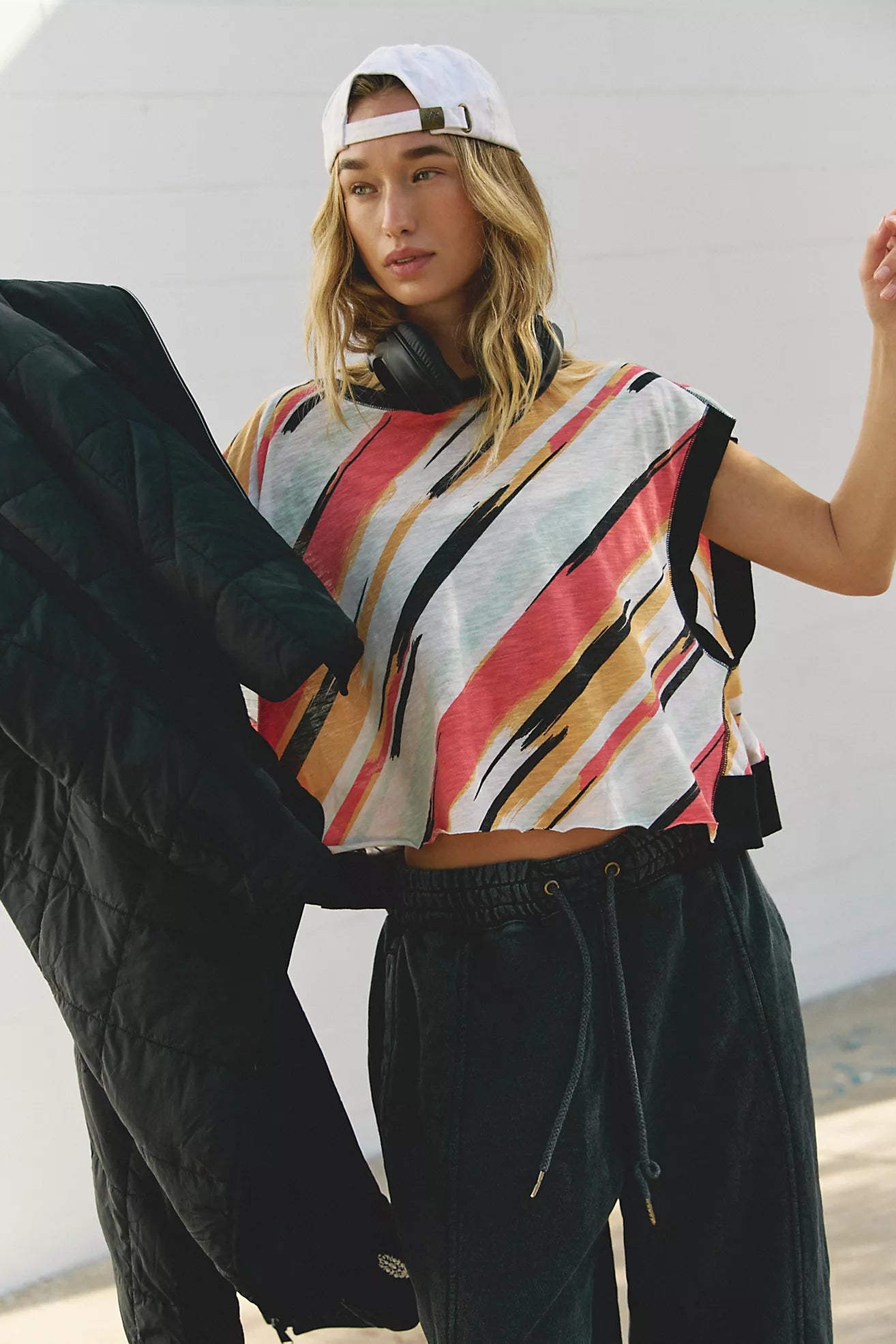 Free People My Time Tee Print