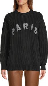 RD International Paris Long Sleeve Crew Neck Sweater