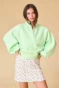 Piper Snap Button Collared Sweatshirt
