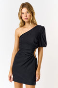 Asymmetrical Shoulder Waist Cut Out