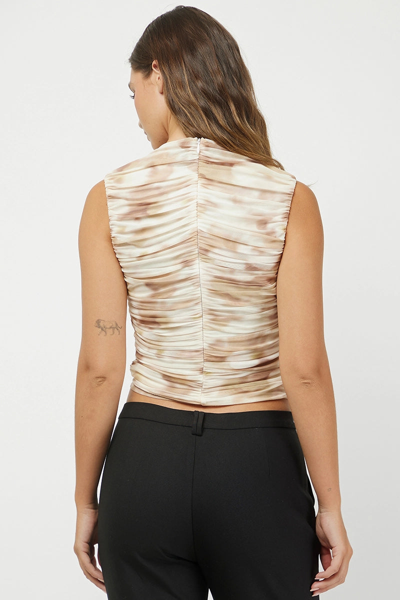 Sleeveless Mesh Top