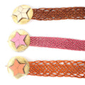 Leather Belt with Star Buckle