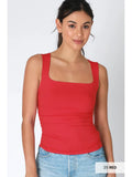 NikiBiki Clean Line Square Shirred Top