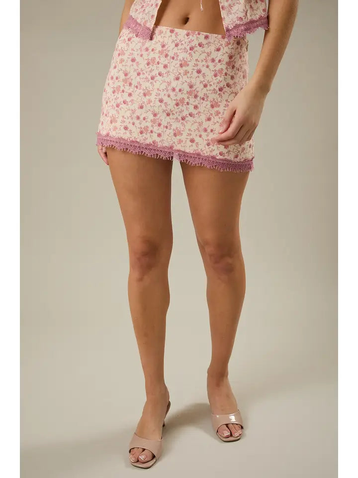 Mid Rise Mini Skirt