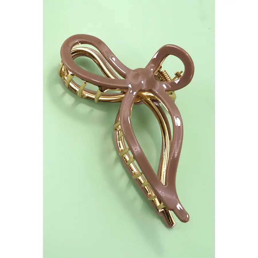 Jumbo Cellulose Casting Bow Hair Claw Clips