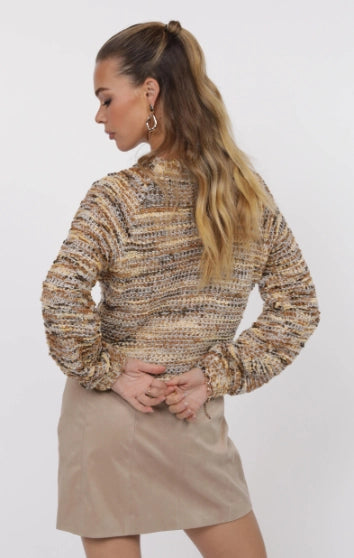 Sage the Label Maisey Multi Color Crew Neck Sweater