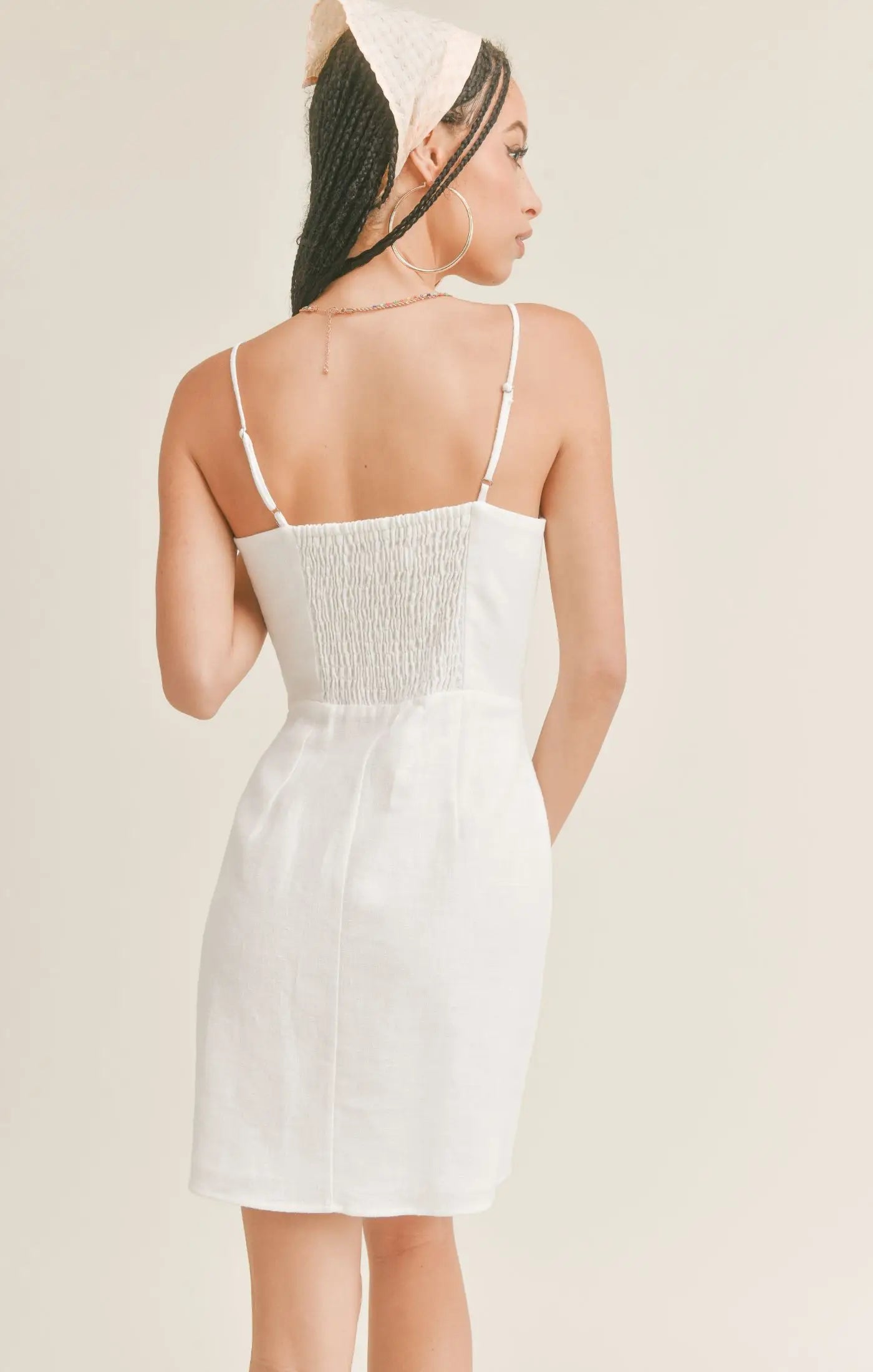 Sage the Label Moonlight Sweetheart Neck Mini Dress