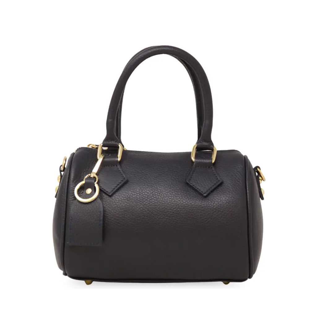 Genuine Italian Leather Small Tote Crossbody Bag
