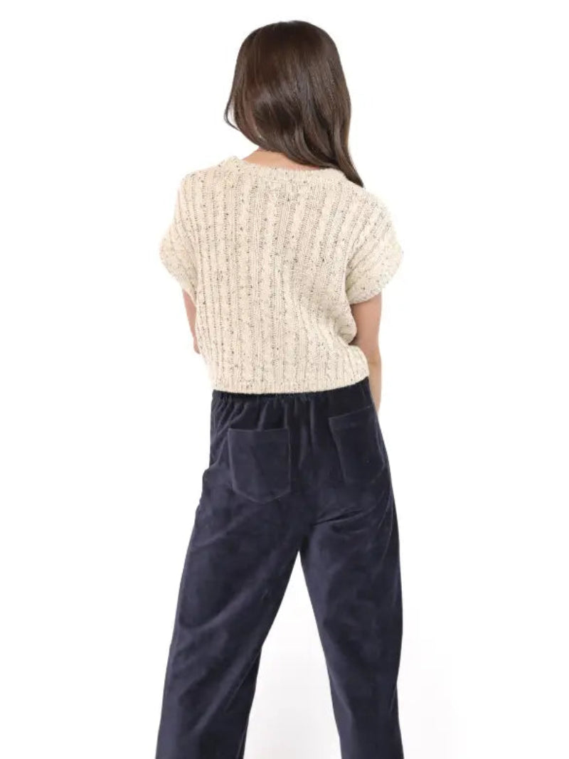 Sadie and Sage Effortless Cable Knit Sweater Tank