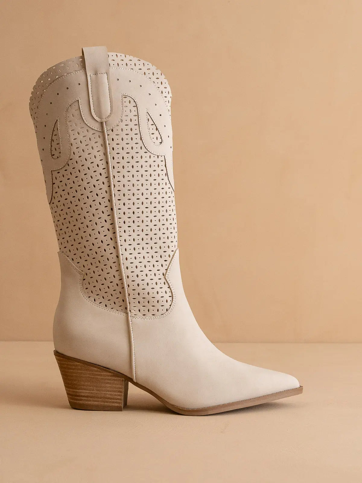 Perforated Western Boot