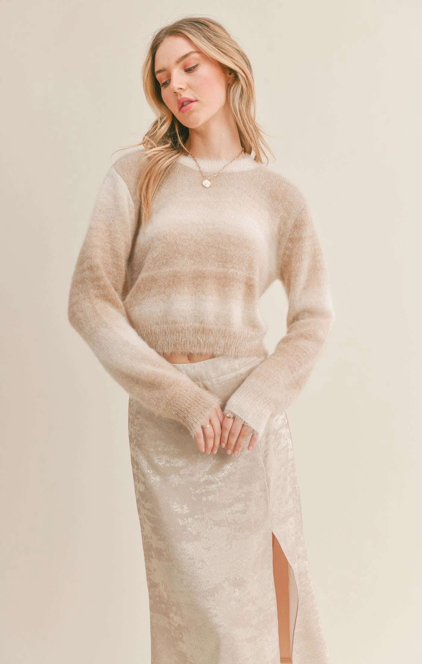 Sage the Label Reach For The Stars Ombre Sweater
