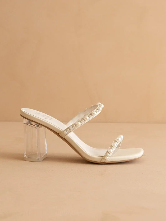 The Mae Strappy Pearl Heel