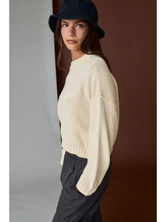 Knit Mock Turtleneck Top