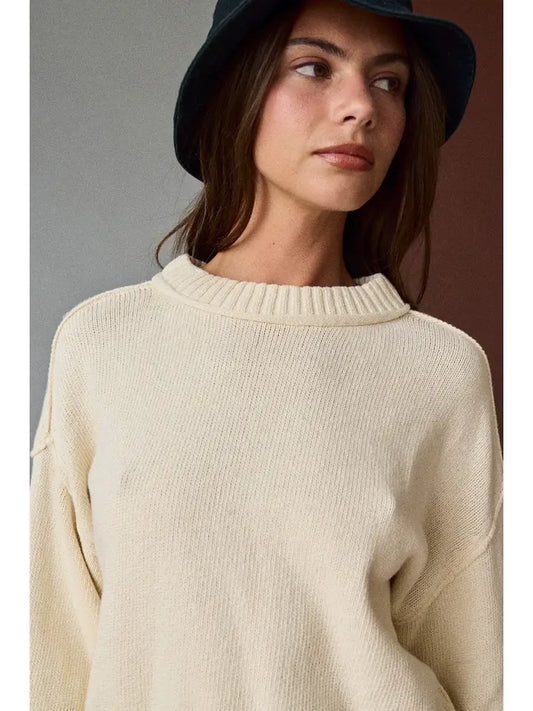 Knit Mock Turtleneck Top