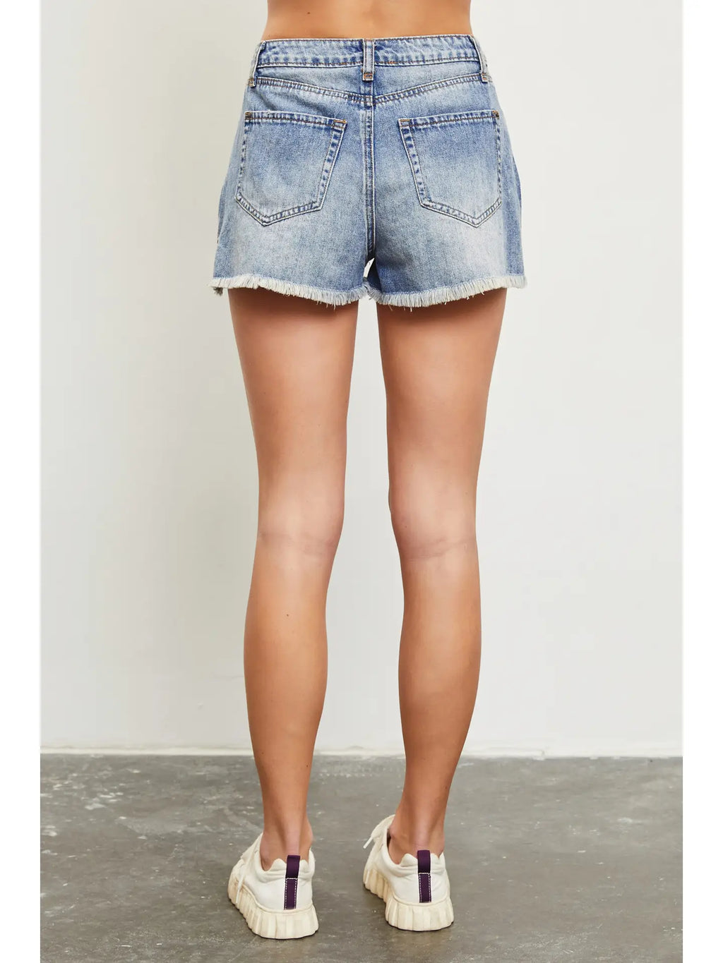 Mustard Seed Ripped Denim Short