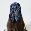 Retro paisley Print Square Scarf