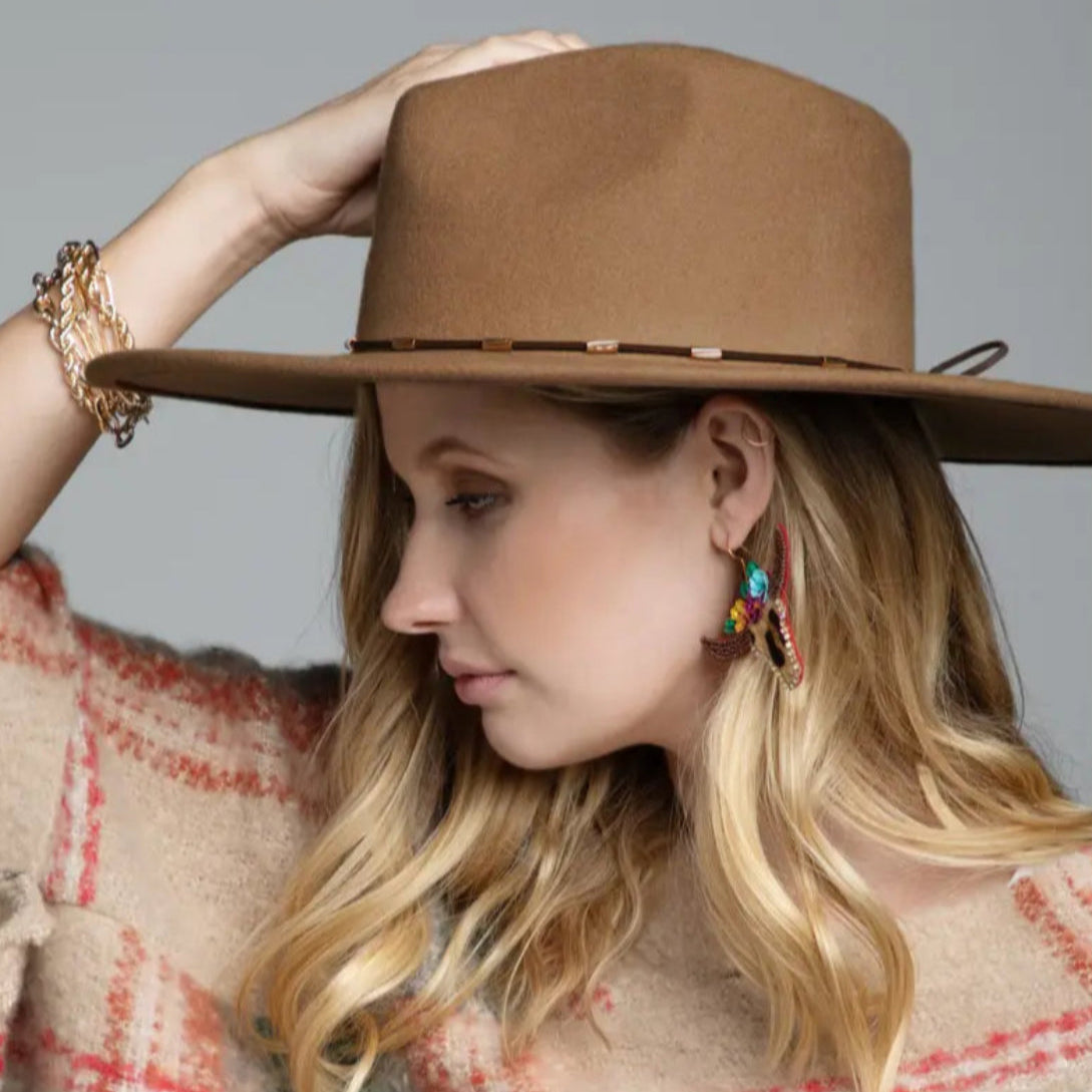 100% Wool Delicate Trim Panama Hat
