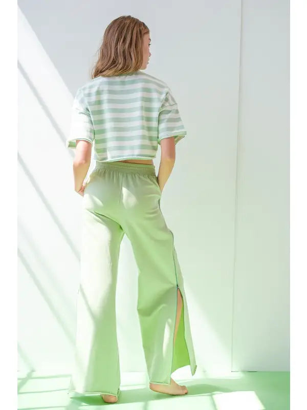 VIOLA STRIPE CROP TOP