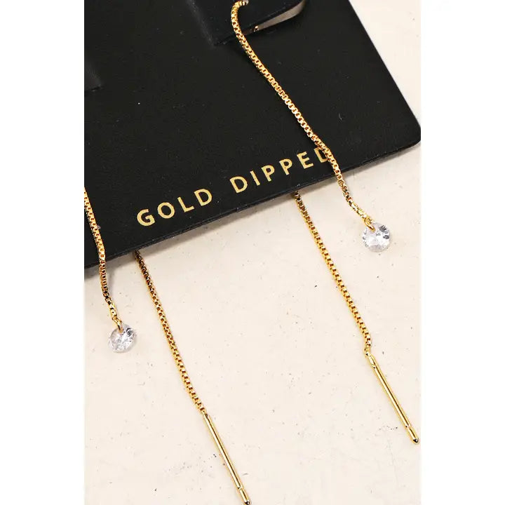 Dainty Chain Dangle Earrings