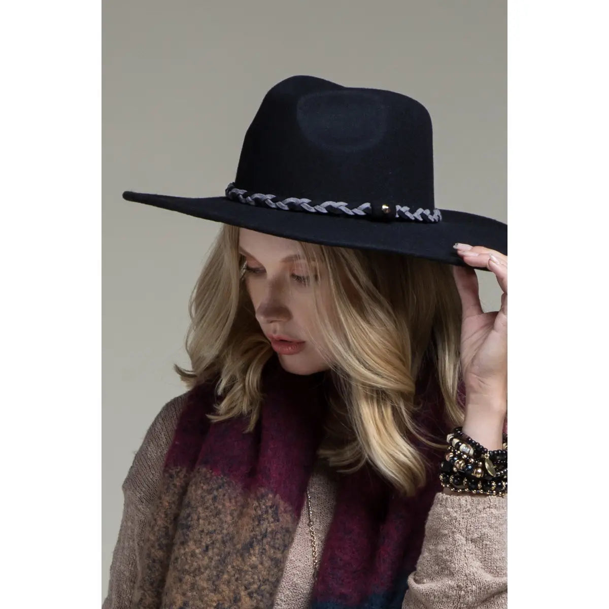 100% Wool Panama Hat & Braid
