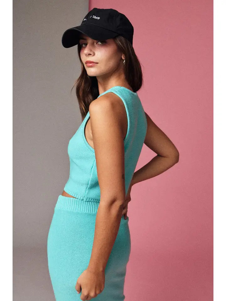 Lara Ribbed Knit Two Piece Set